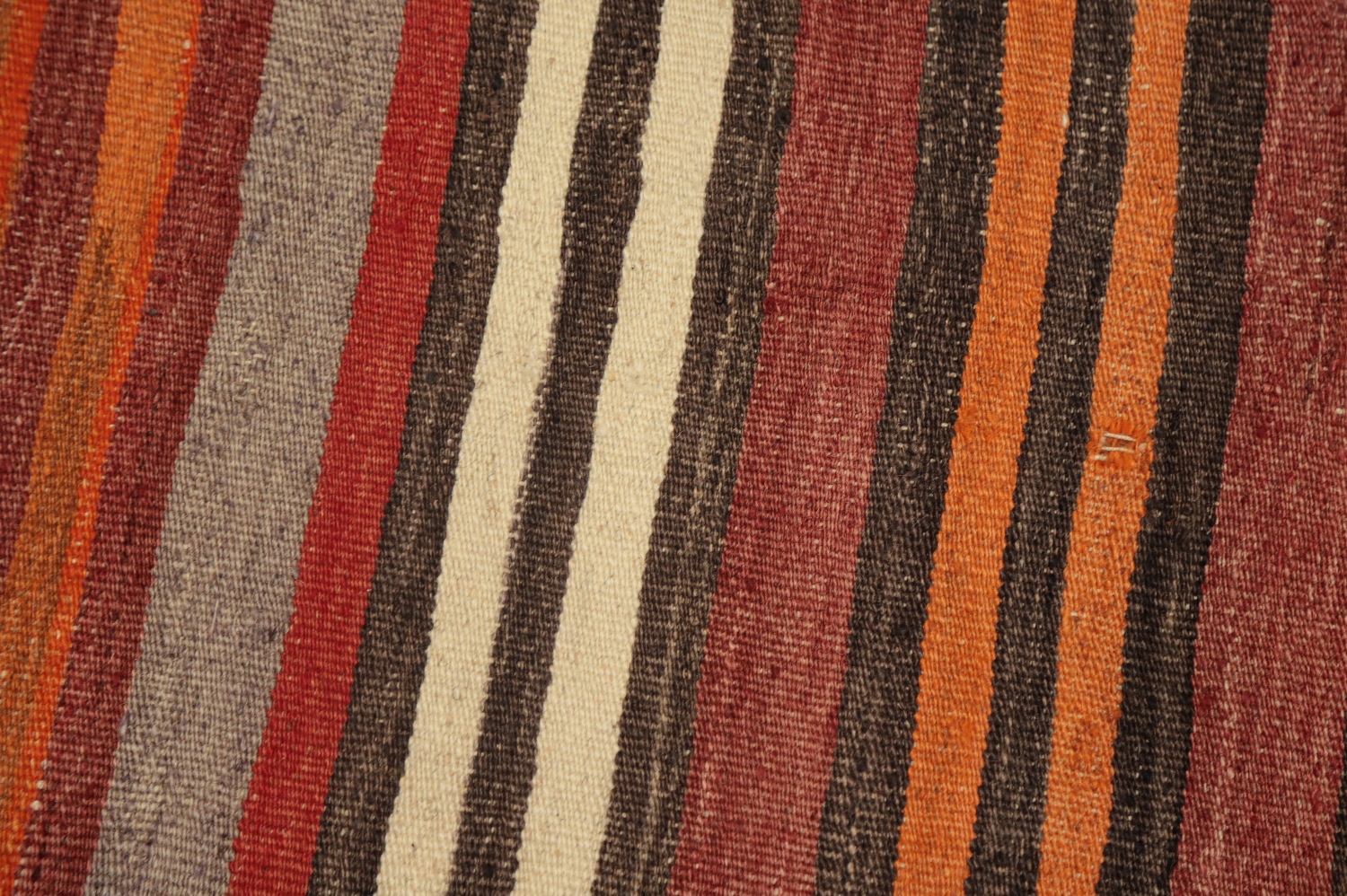 Warm Tones Striped Kilim Area Rug 5x11 for Stylish Home Decor