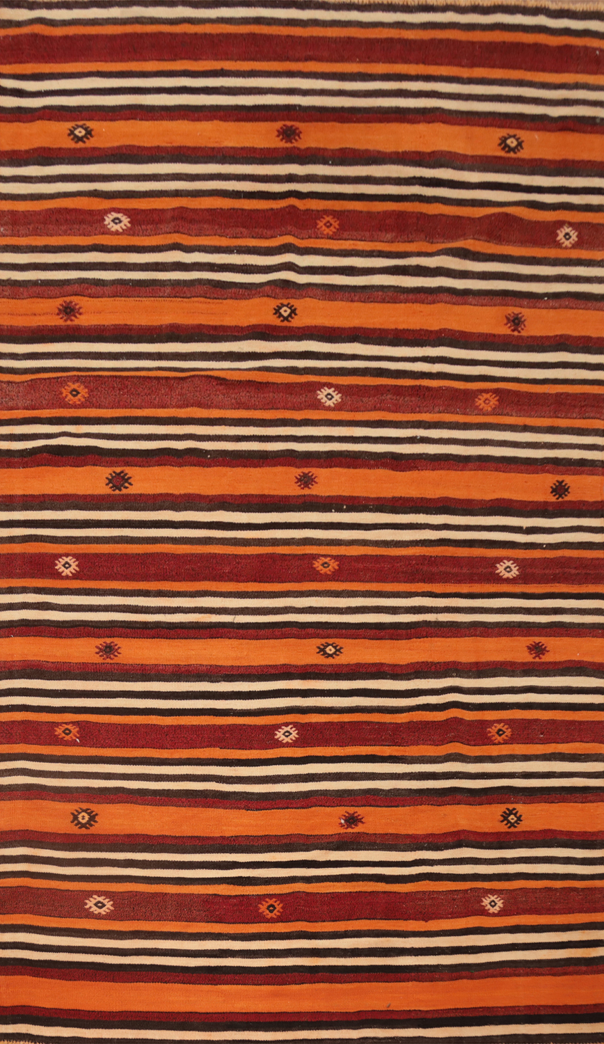 Vegetable Dye Kilim Turkish Area Rug 6x10