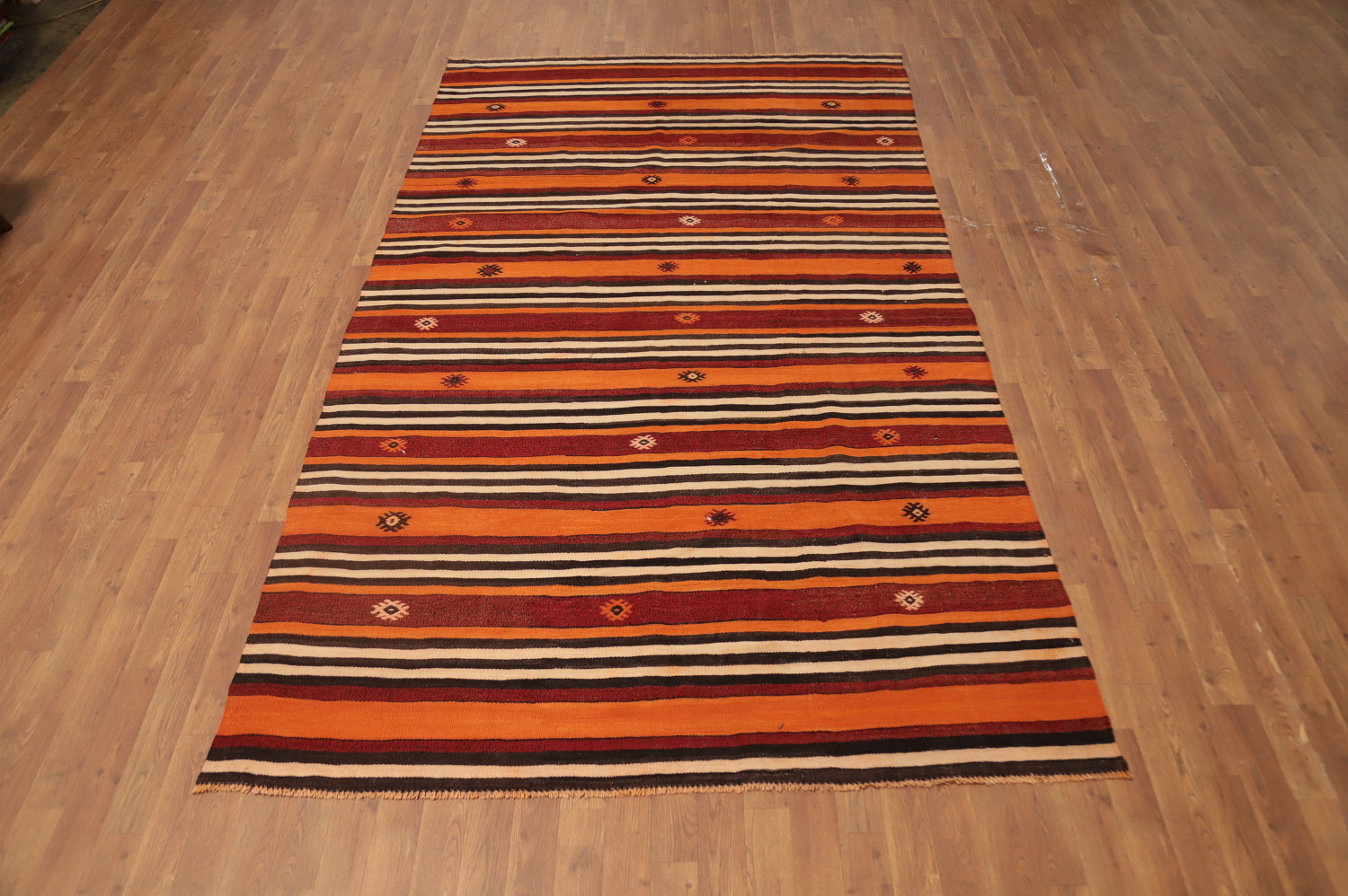 Vegetable Dye Kilim Turkish Area Rug 6x10