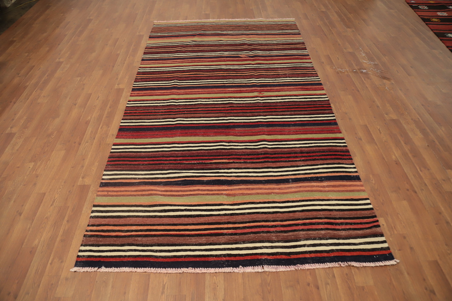 Vegetable Dye Kilim Turkish Area Rug 5x9