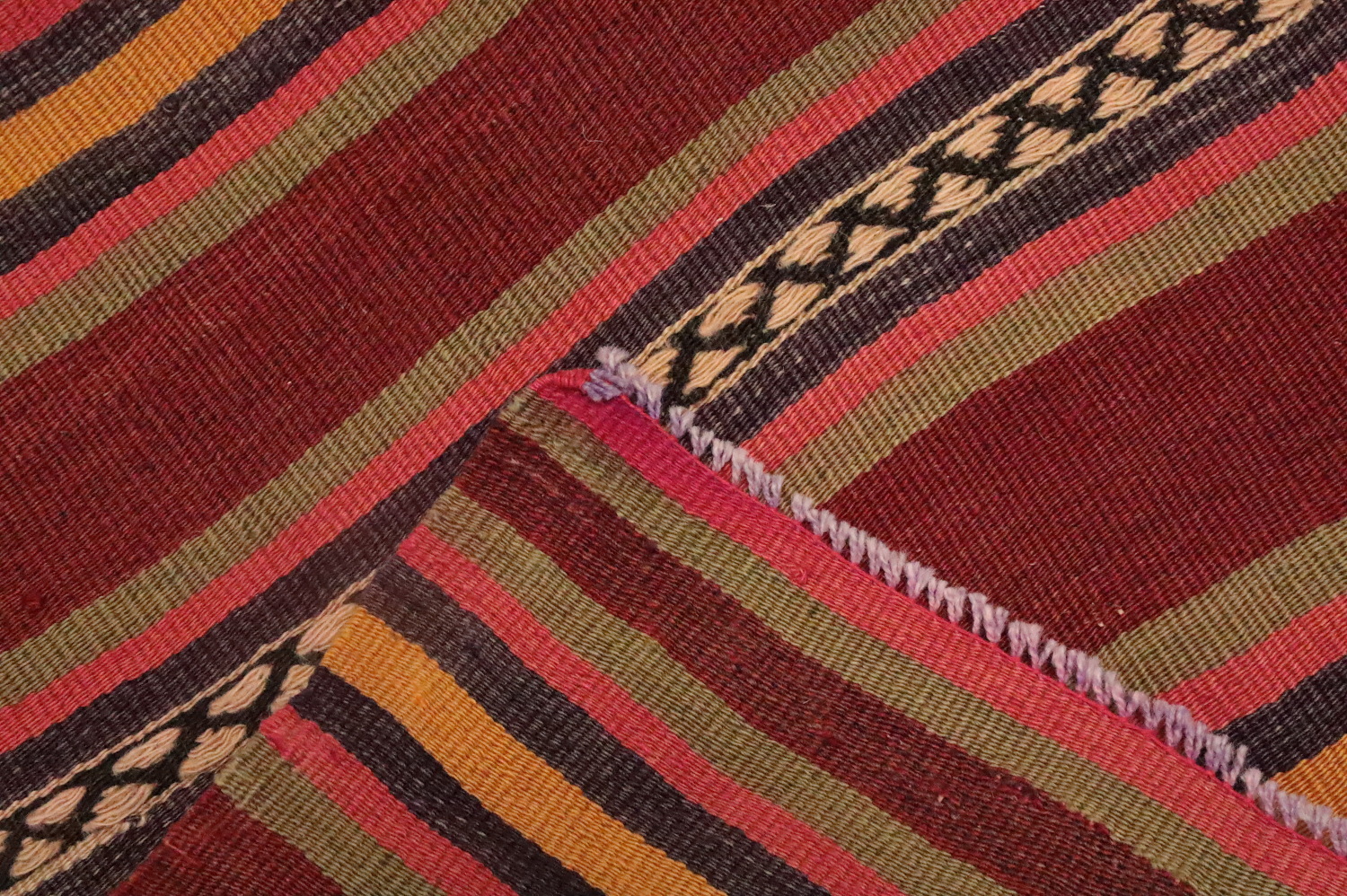 Handmade Wool Kilim Vegetable Dye Rug 5x7