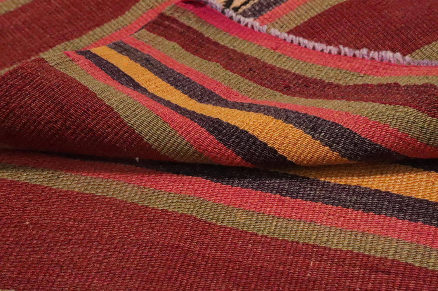 Handmade Wool Kilim Vegetable Dye Rug 5x7