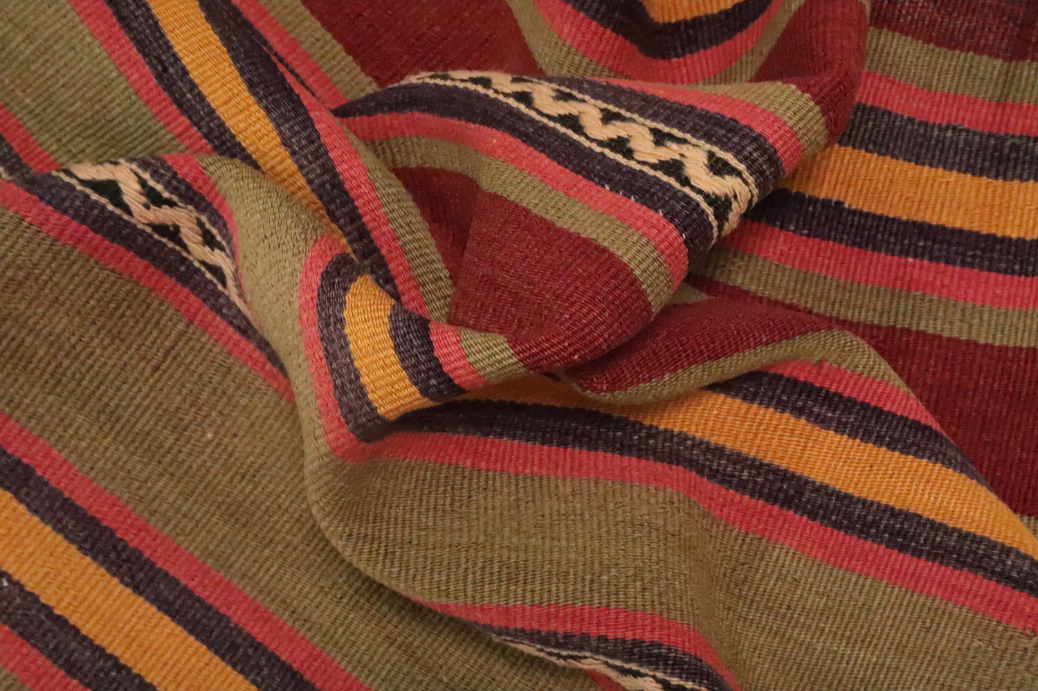 Handmade Wool Kilim Vegetable Dye Rug 5x7