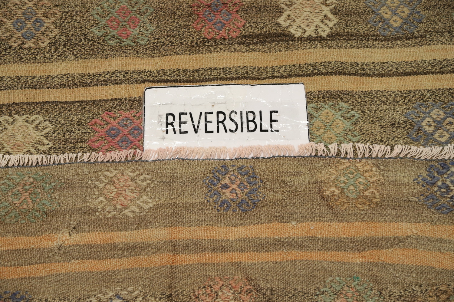 Vegetable Dye Kilim Turkish Area Rug 6x8