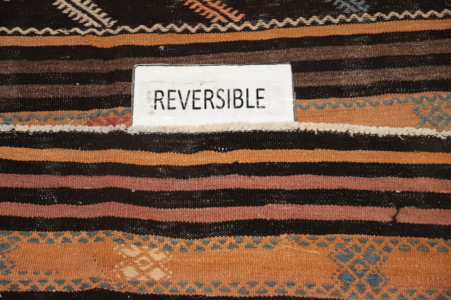 Vegetable Dye Kilim Turkish Area Rug 6x11