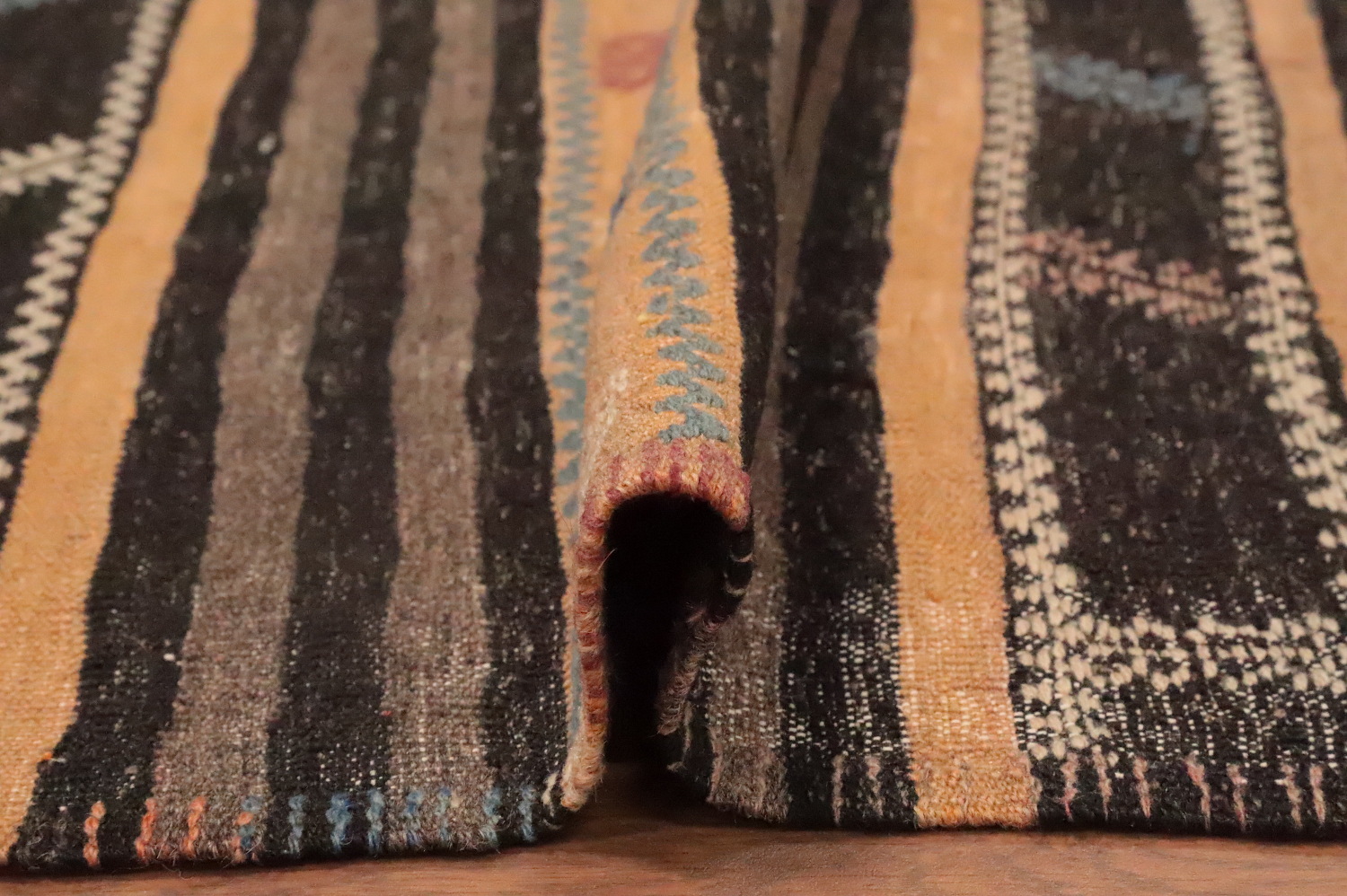 Vegetable Dye Kilim Turkish Area Rug 6x11