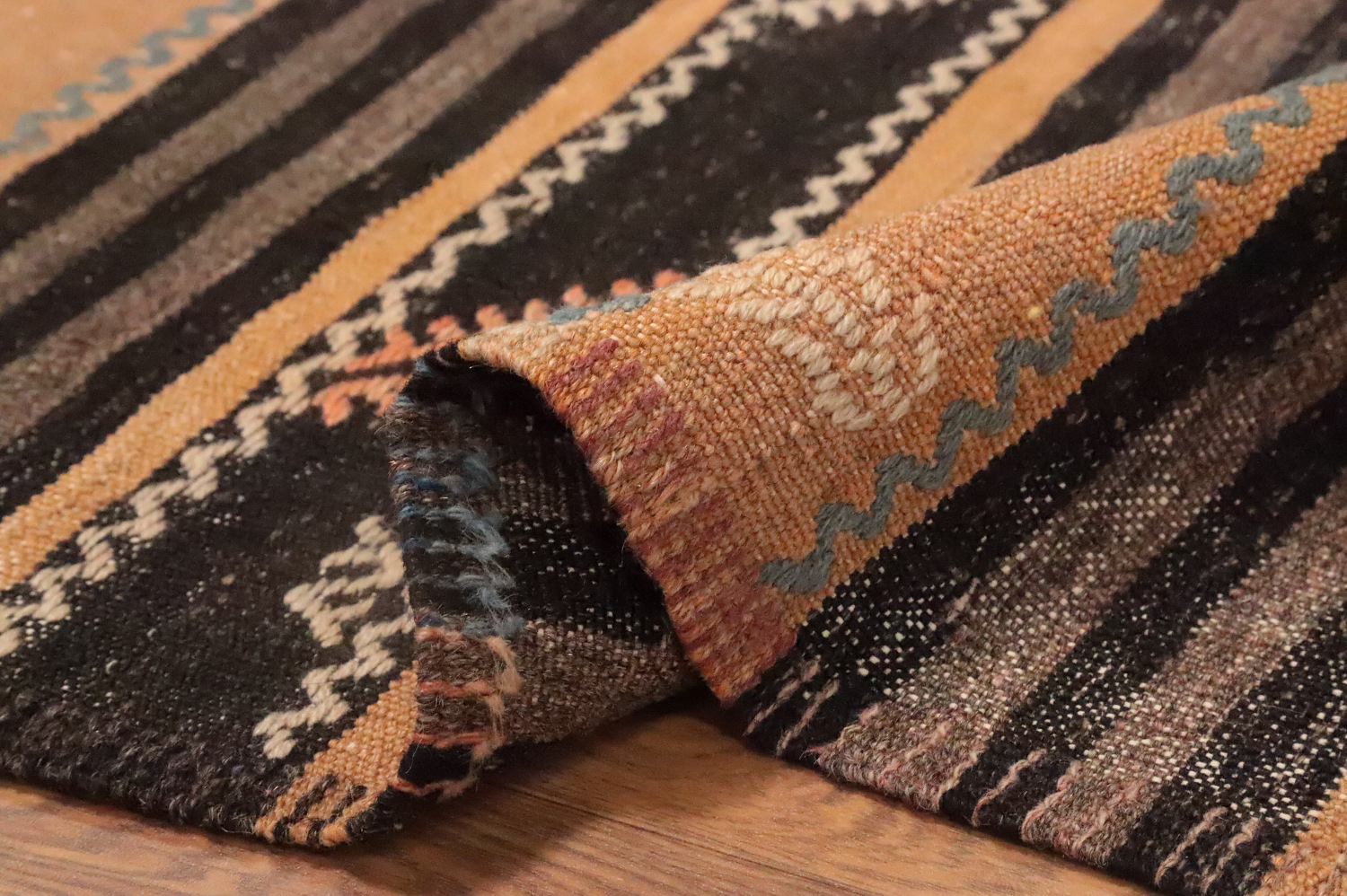 Vegetable Dye Kilim Turkish Area Rug 6x11