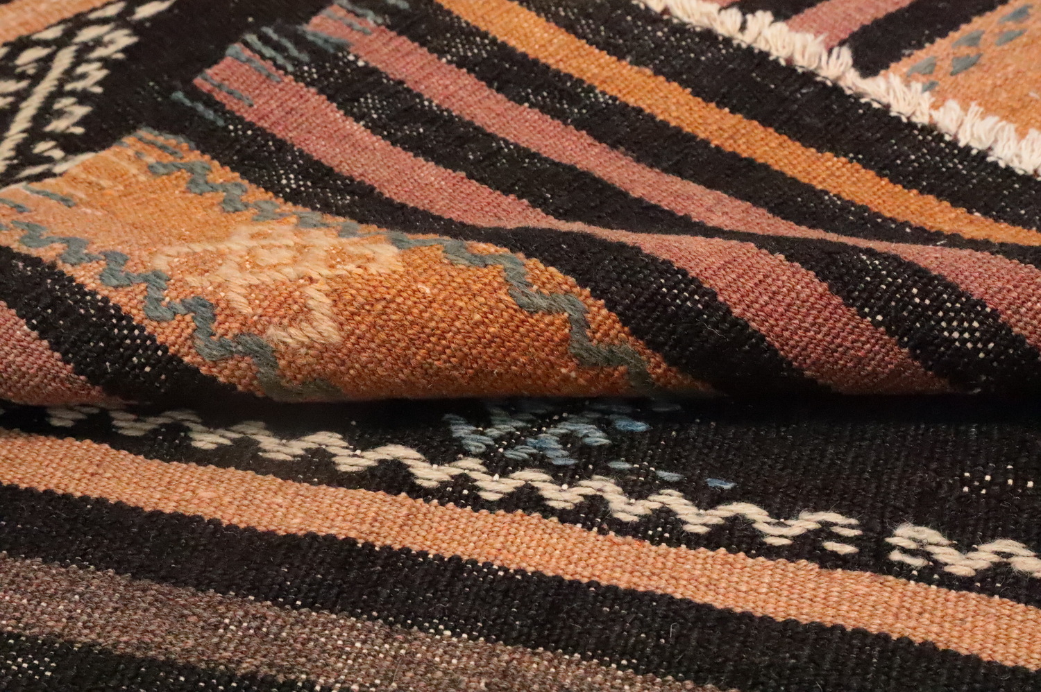Vegetable Dye Kilim Turkish Area Rug 6x11