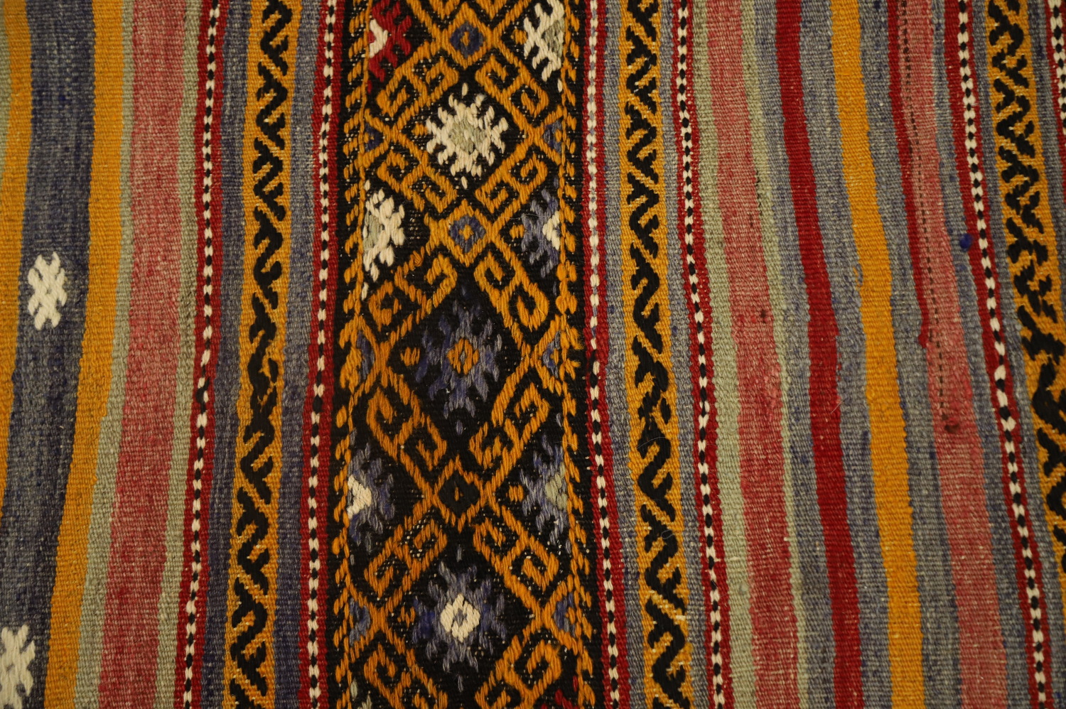 Vegetable Dye Kilim Turkish Area Rug 6x8