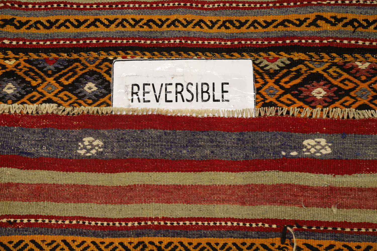 Vegetable Dye Kilim Turkish Area Rug 6x8