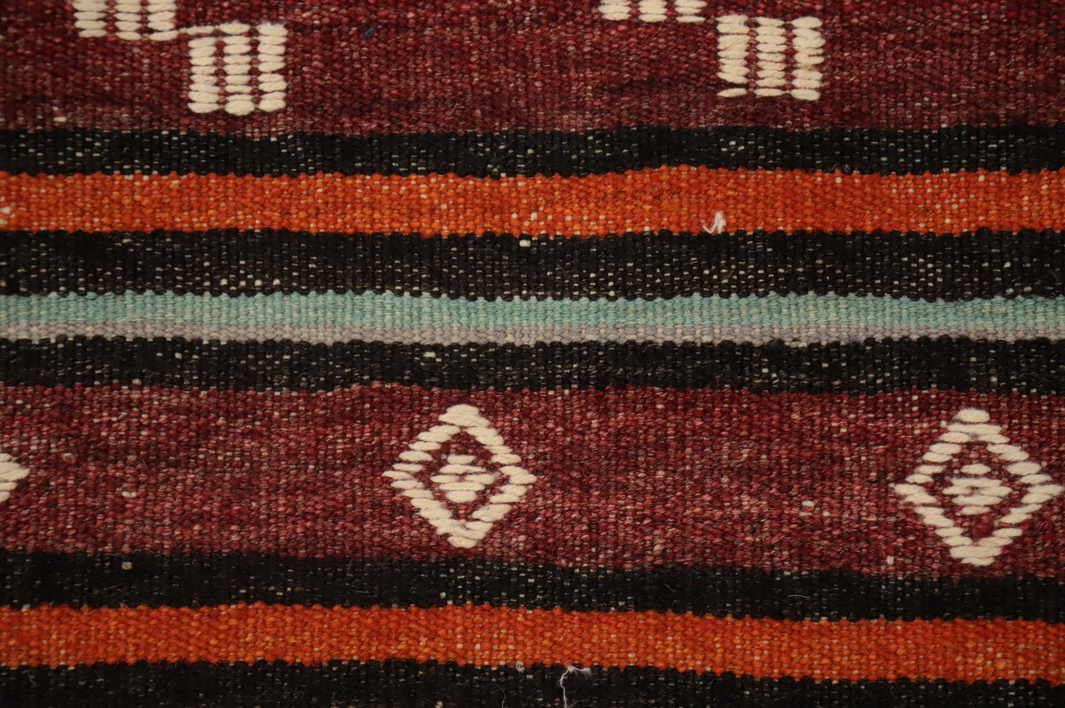 Vegetable Dye Kilim Turkish Runner Rug 3x8