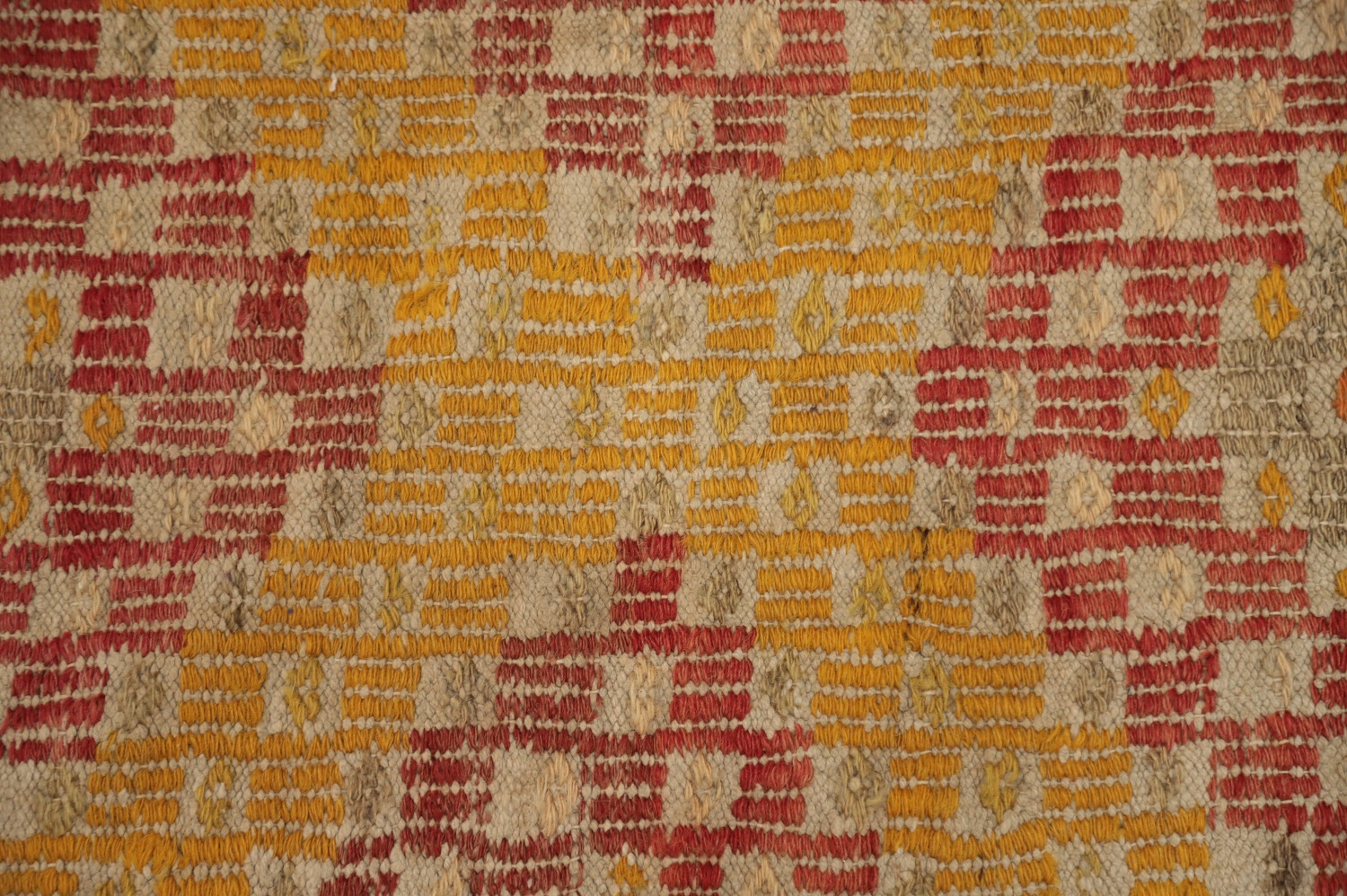 Vegetable Dye Kilim Geometric Area Rug 6x8