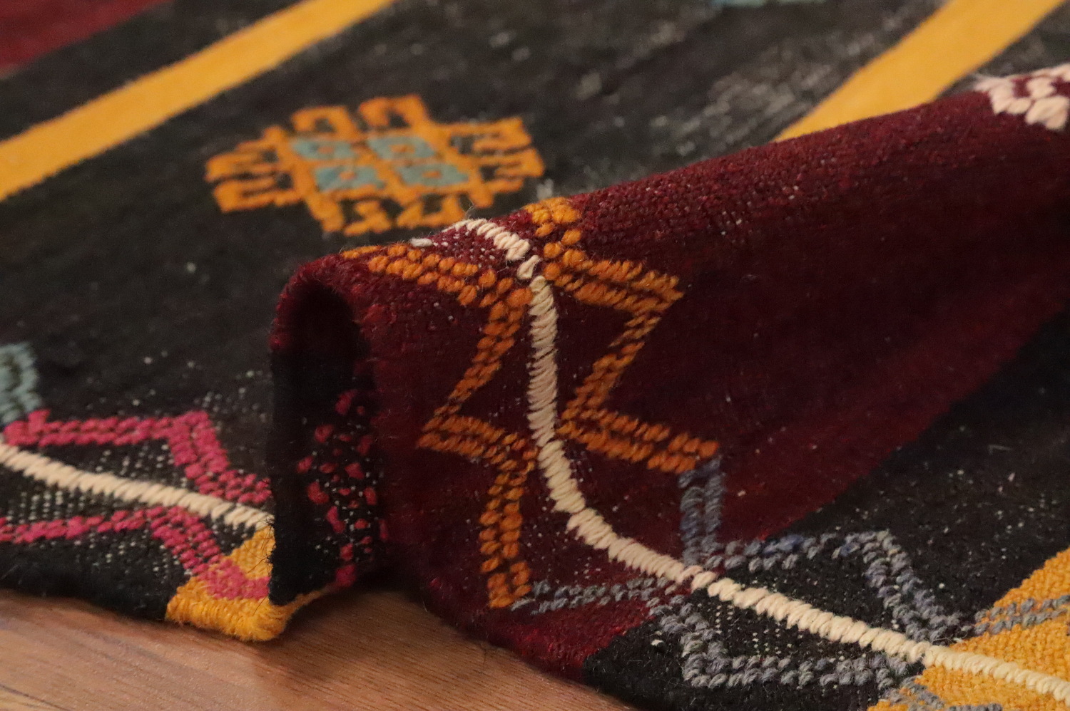 Vegetable Dye Kilim Turkish Area Rug 6x11