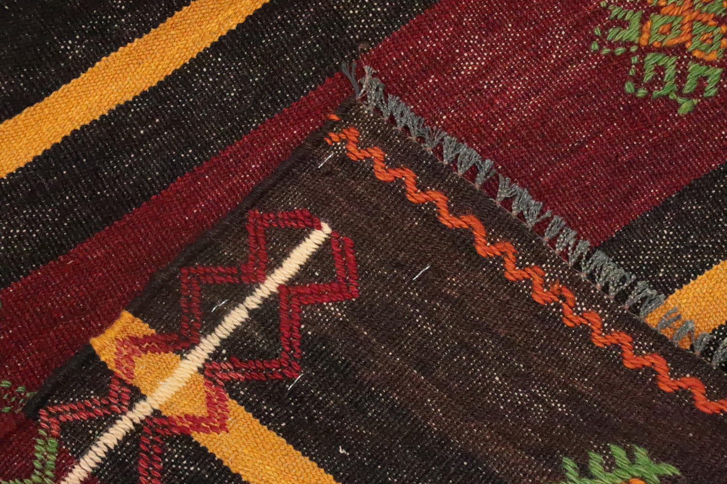 Vegetable Dye Kilim Turkish Area Rug 6x11