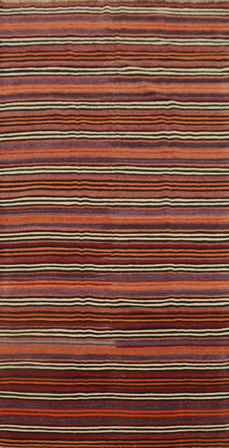 Elegant Striped Kilim Area Rug 5x10 for a Cozy Home Ambience