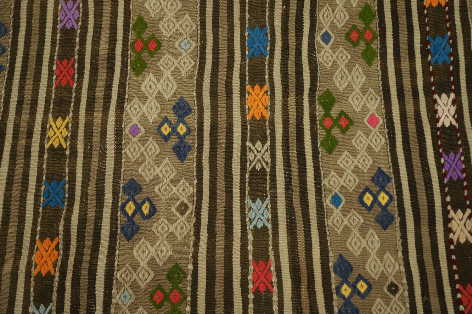 Vegetable Dye Kilim Turkish Area Rug 6x8