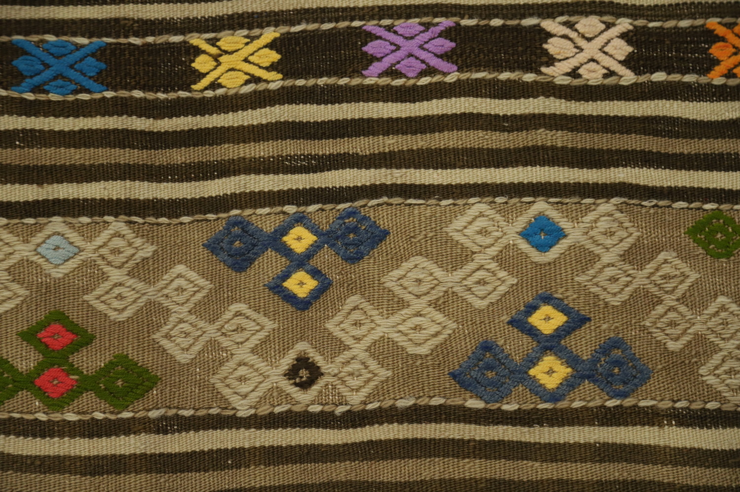 Vegetable Dye Kilim Turkish Area Rug 6x8