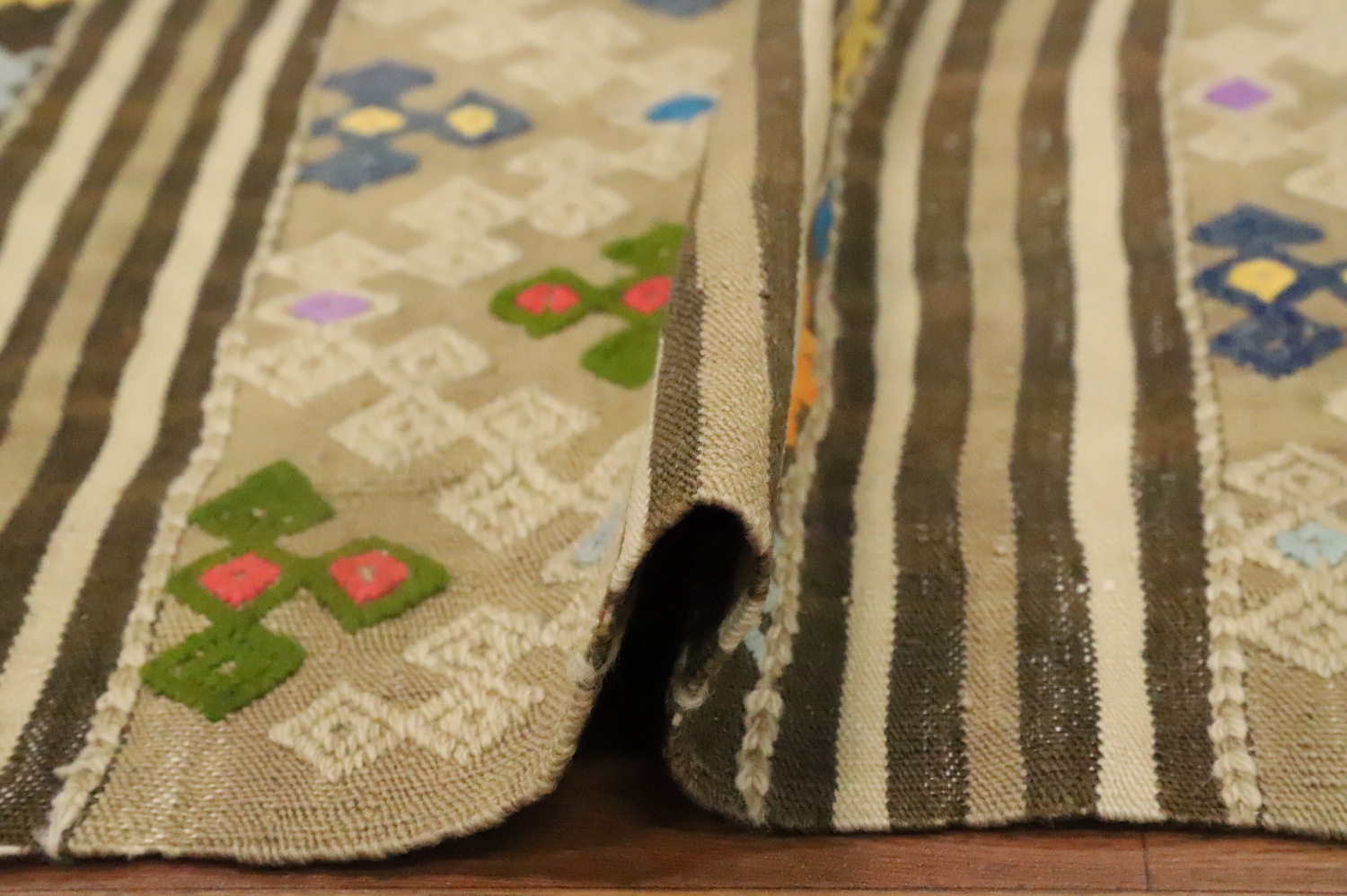 Vegetable Dye Kilim Turkish Area Rug 6x8