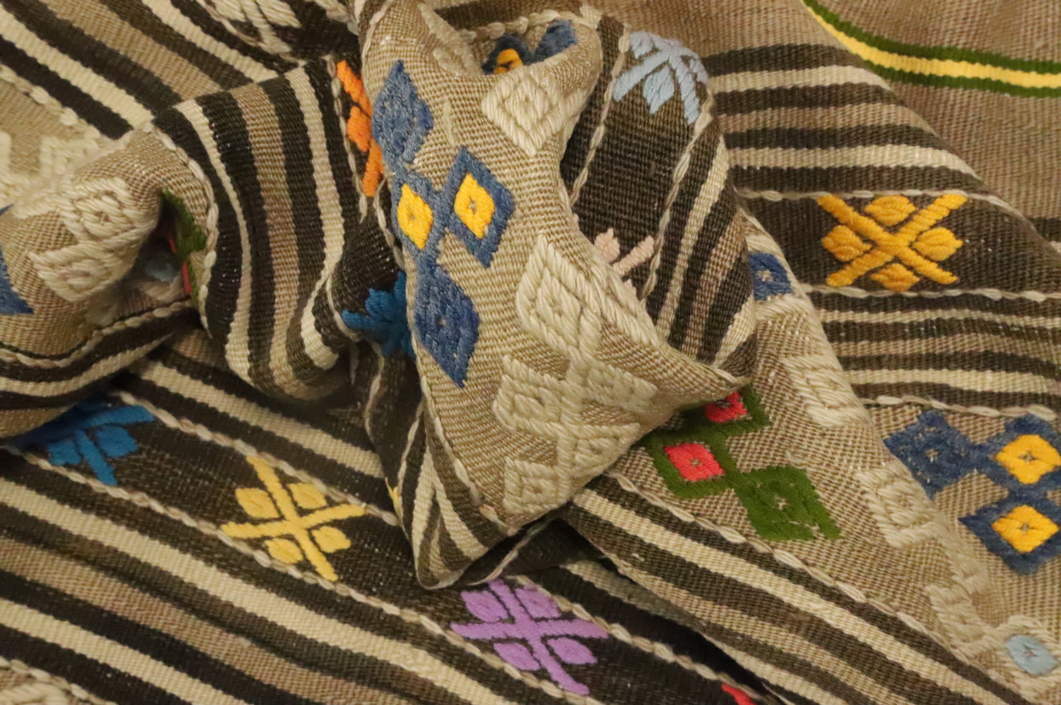 Vegetable Dye Kilim Turkish Area Rug 6x8