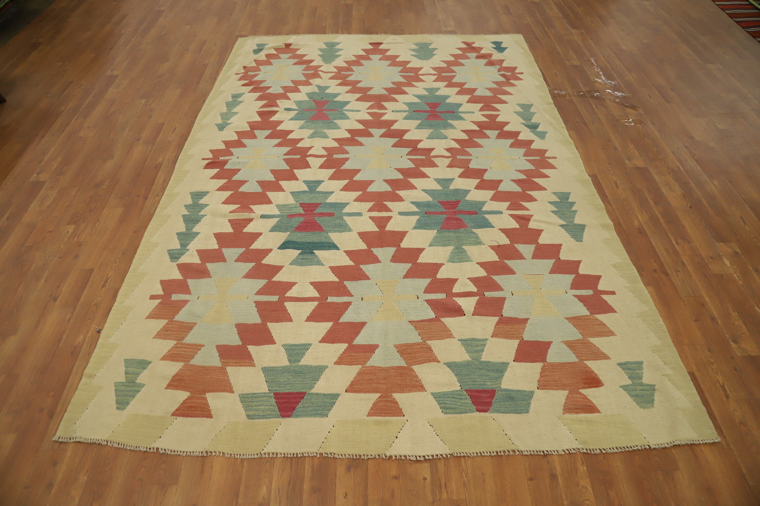 Vegetable Dye Kilim Turkish Area Rug 6x9