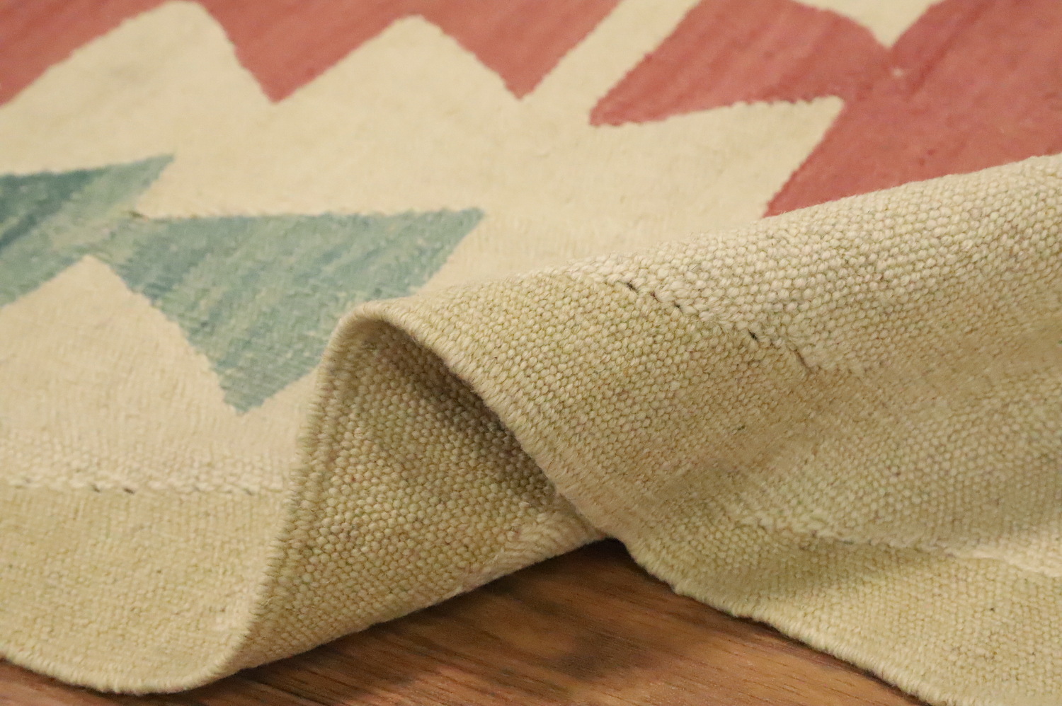 Vegetable Dye Kilim Turkish Area Rug 6x9