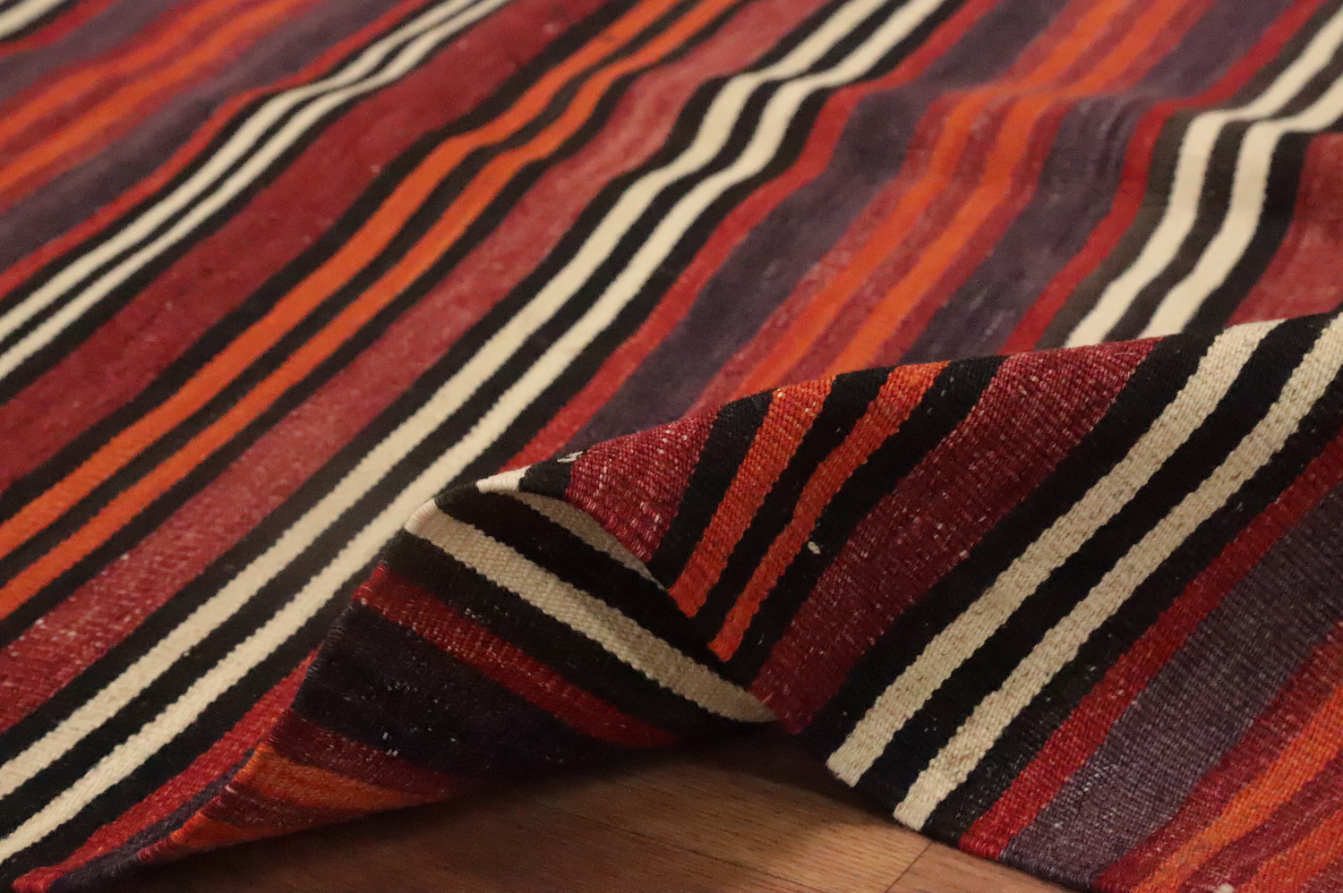 Vegetable Dye Kilim Turkish Area Rug 5x8