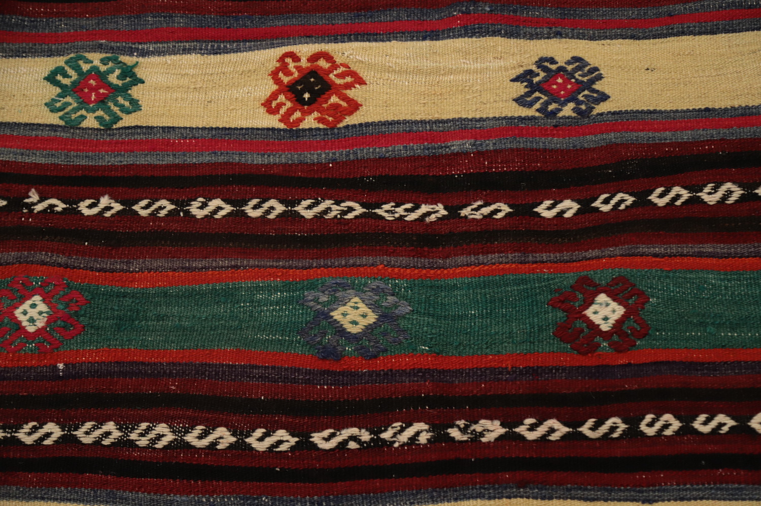 Vegetable Dye Kilim Tribal Geometric Rug 5x7