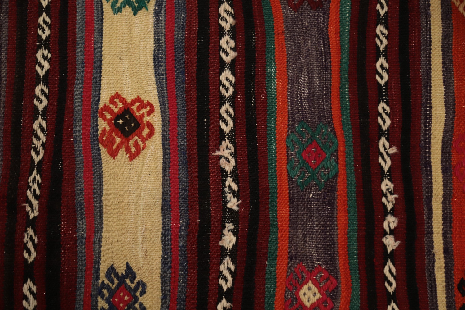 Vegetable Dye Kilim Tribal Geometric Rug 5x7