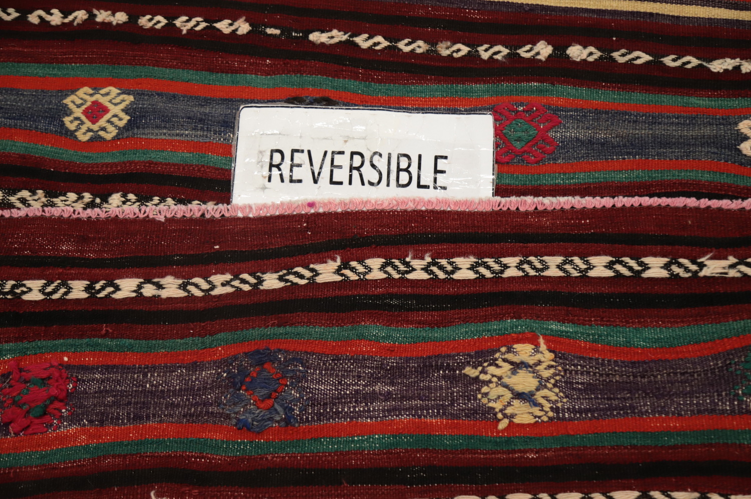 Vegetable Dye Kilim Tribal Geometric Rug 5x7