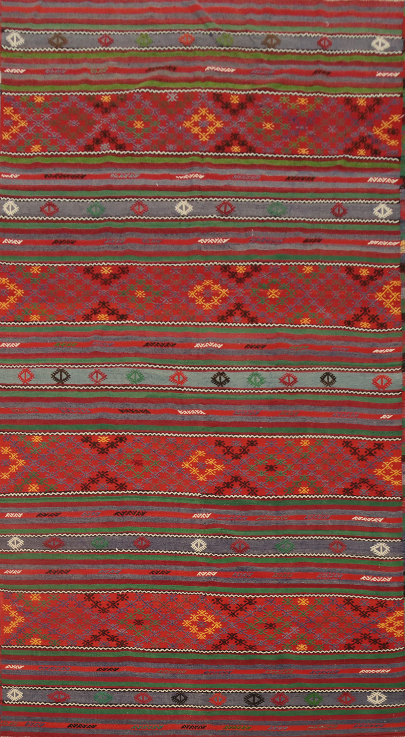 Vegetable Dye Kilim Turkish Area Rug 6x12