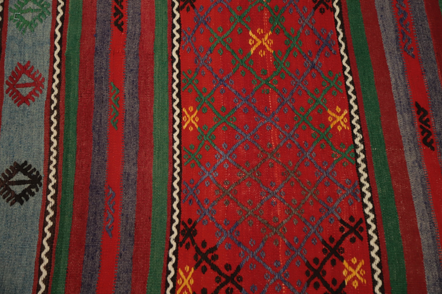 Vegetable Dye Kilim Turkish Area Rug 6x12