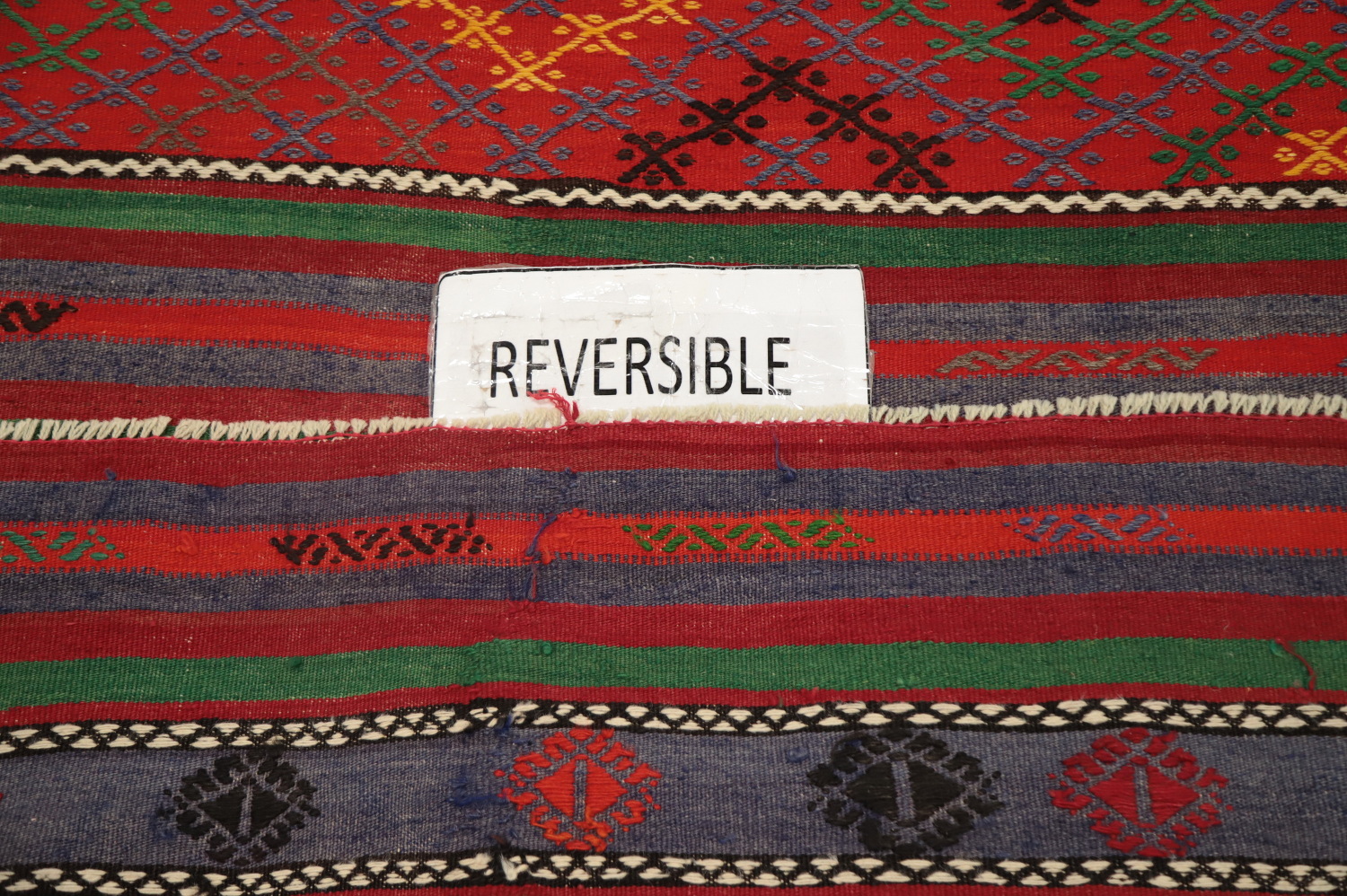 Vegetable Dye Kilim Turkish Area Rug 6x12