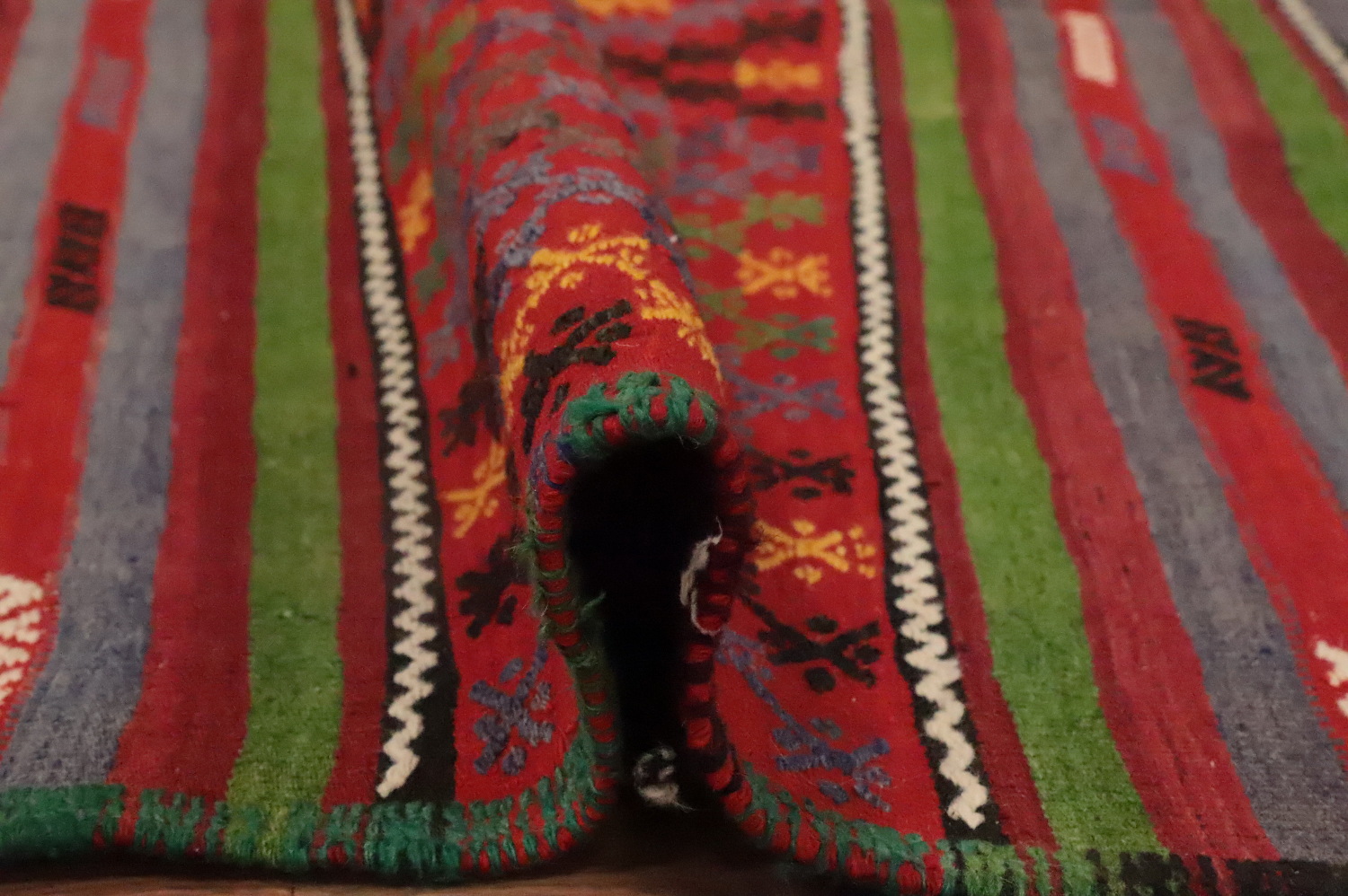 Vegetable Dye Kilim Turkish Area Rug 6x12
