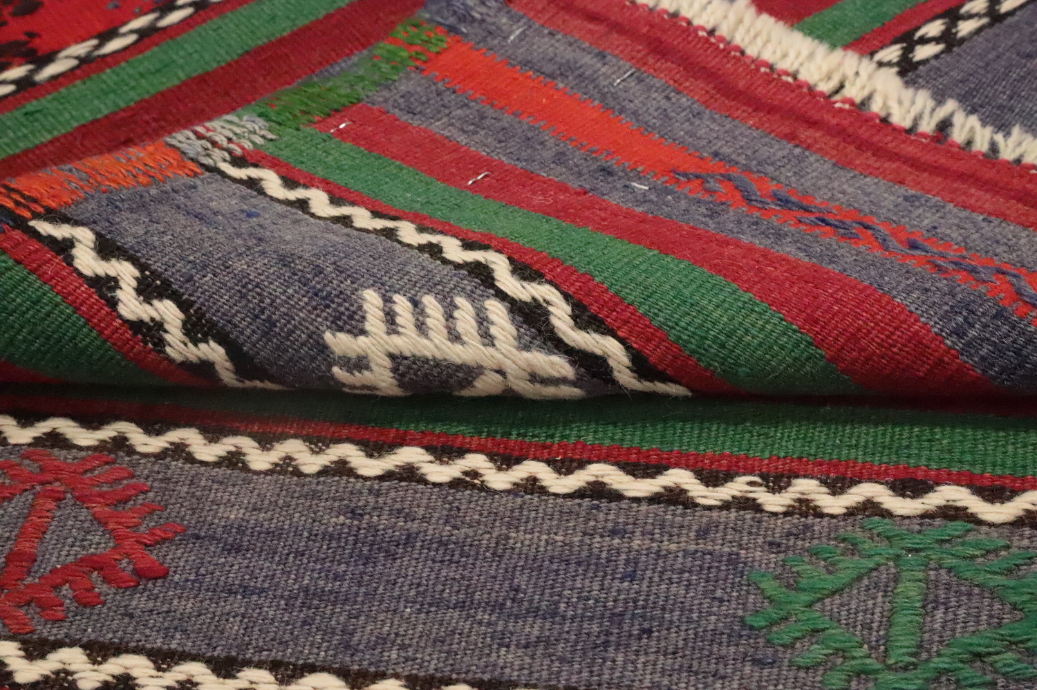 Vegetable Dye Kilim Turkish Area Rug 6x12