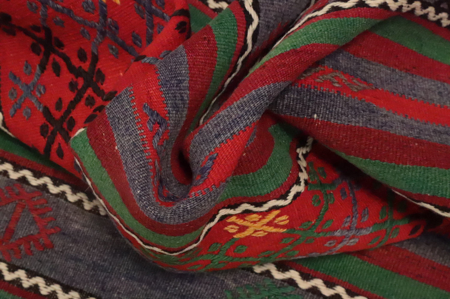 Vegetable Dye Kilim Turkish Area Rug 6x12