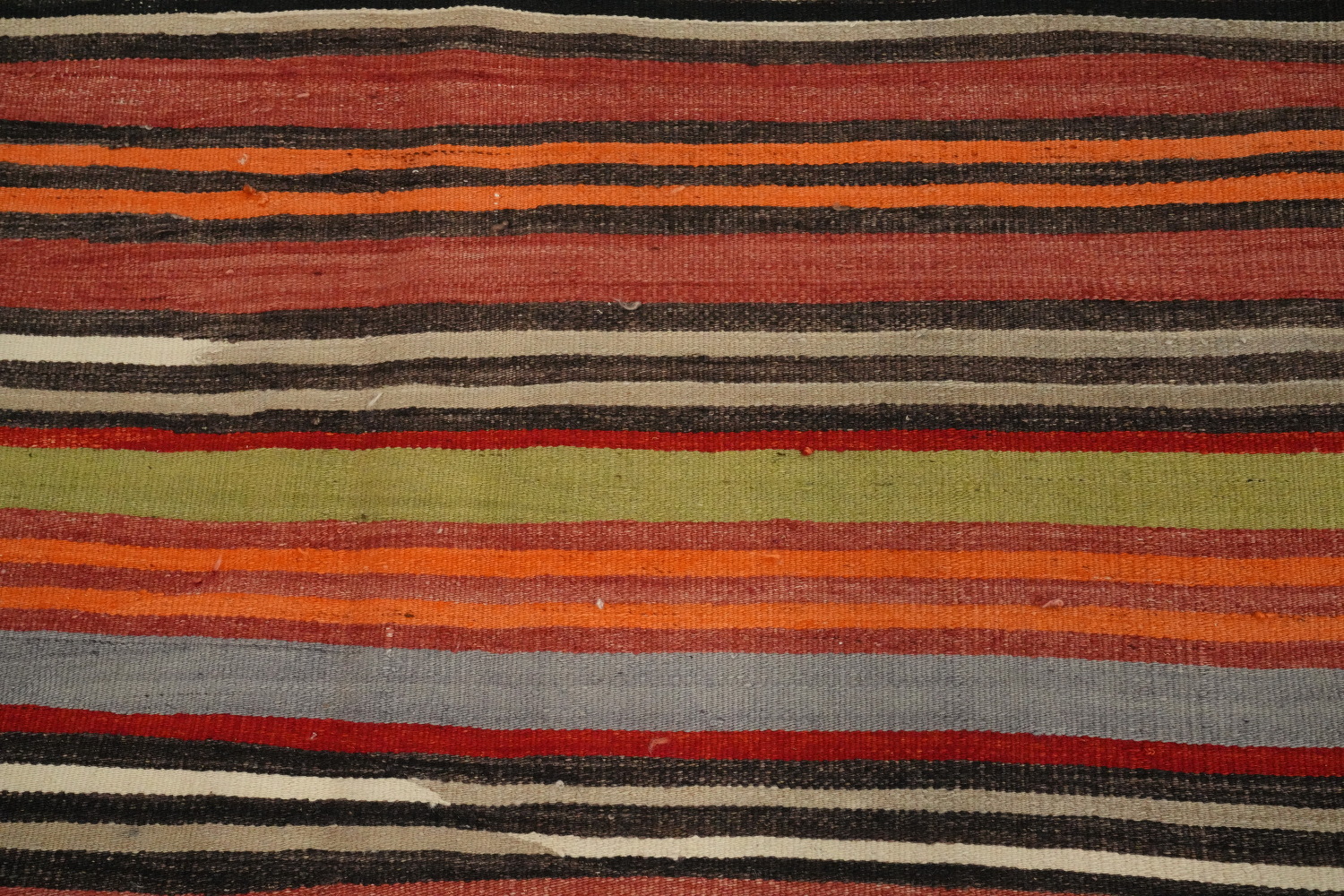 Vegetable Dye Kilim Turkish Runner Rug 4x9