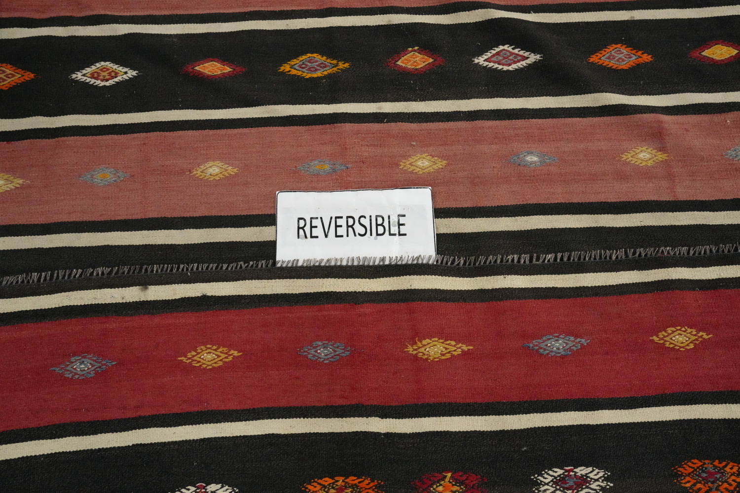 Vegetable Dye Kilim Turkish Area Rug 5x8