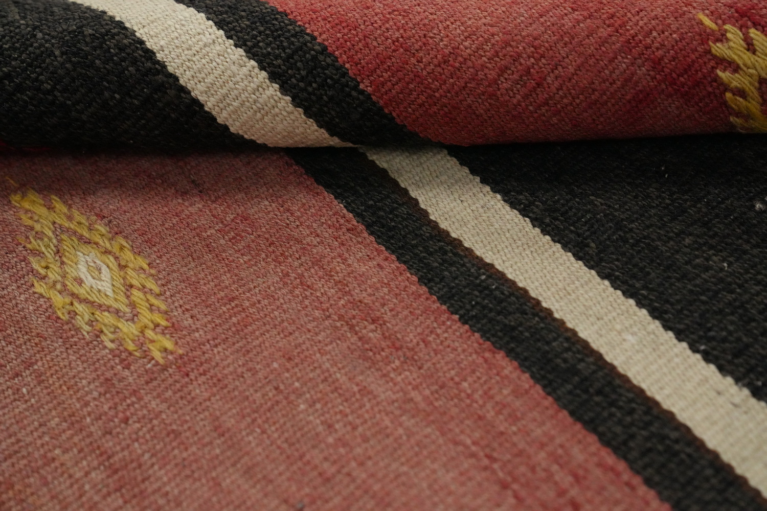 Vegetable Dye Kilim Turkish Area Rug 5x8
