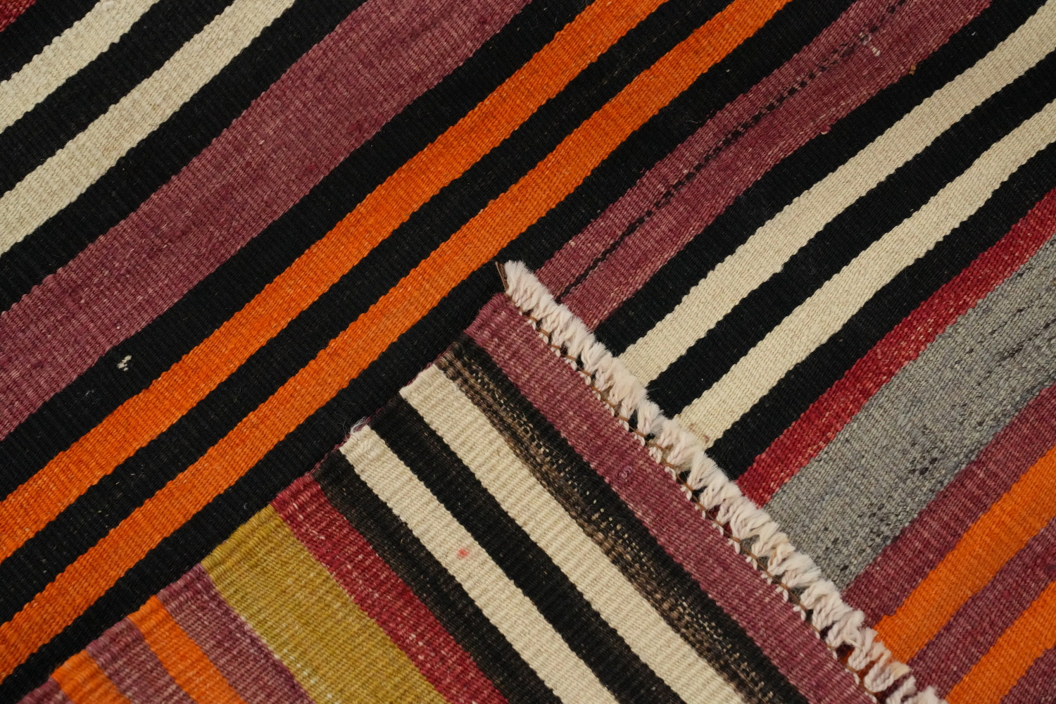 Vegetable Dye Kilim Turkish Area Rug 5x8