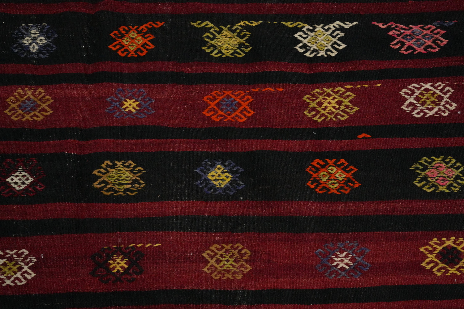 Vegetable Dye Kilim Turkish Area Rug 7x10