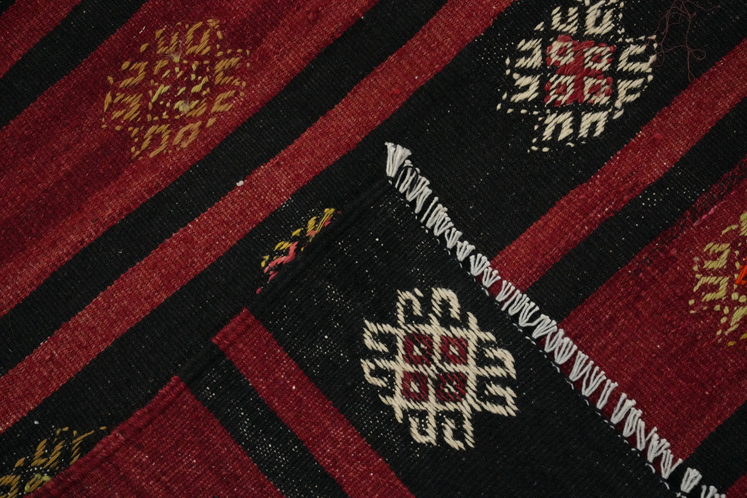 Vegetable Dye Kilim Turkish Area Rug 7x10