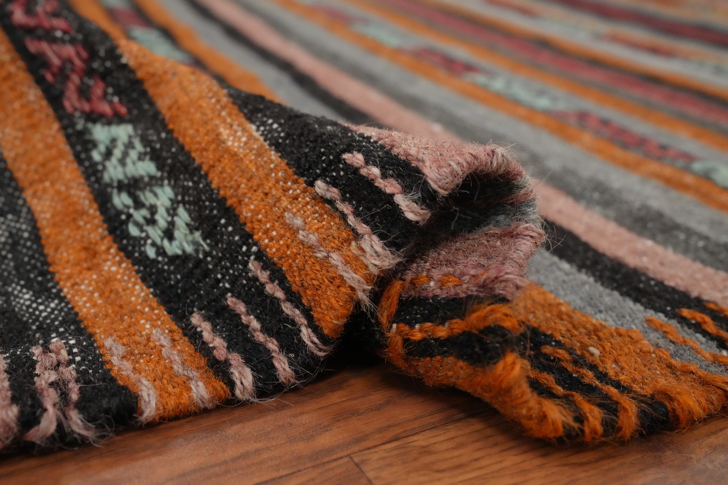 Vegetable Dye Kilim Turkish Area Rug 6x10