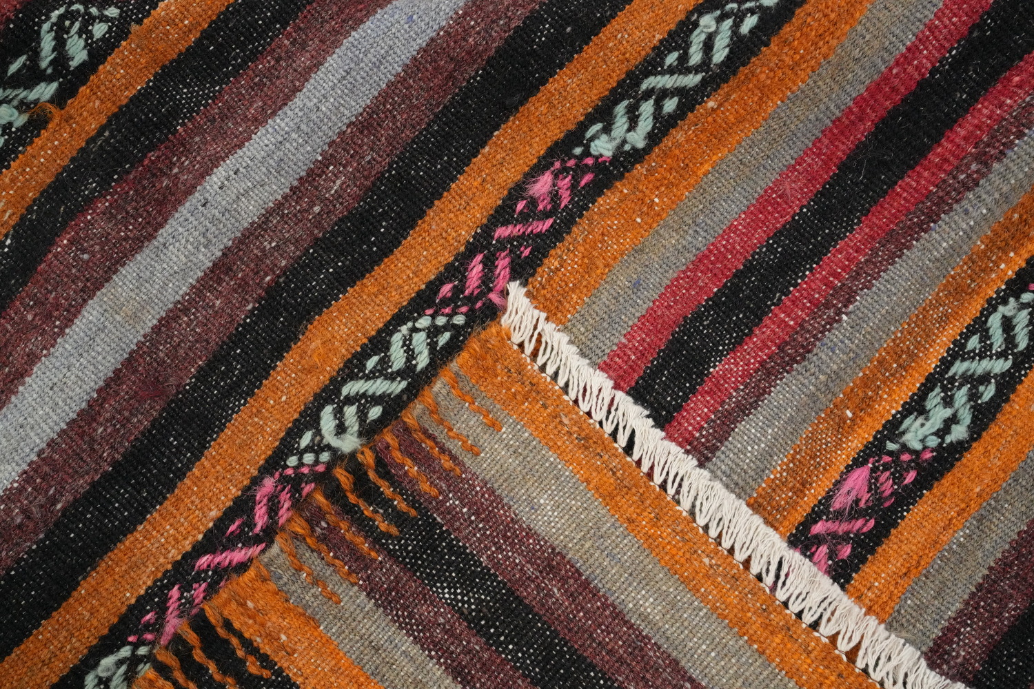Vegetable Dye Kilim Turkish Area Rug 6x10
