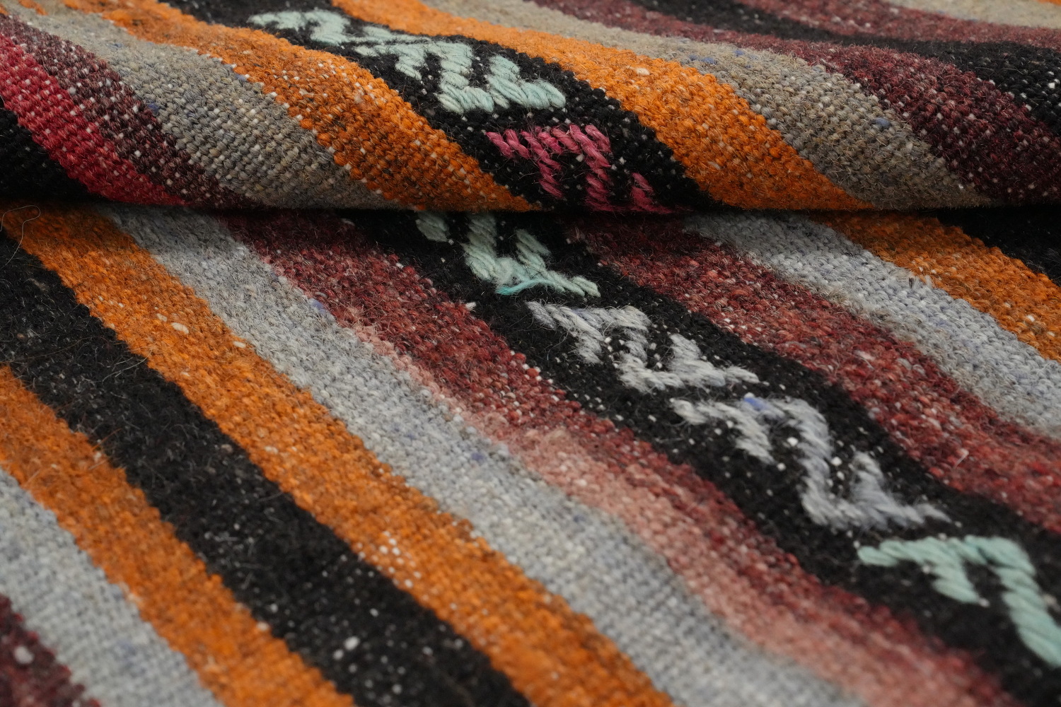 Vegetable Dye Kilim Turkish Area Rug 6x10