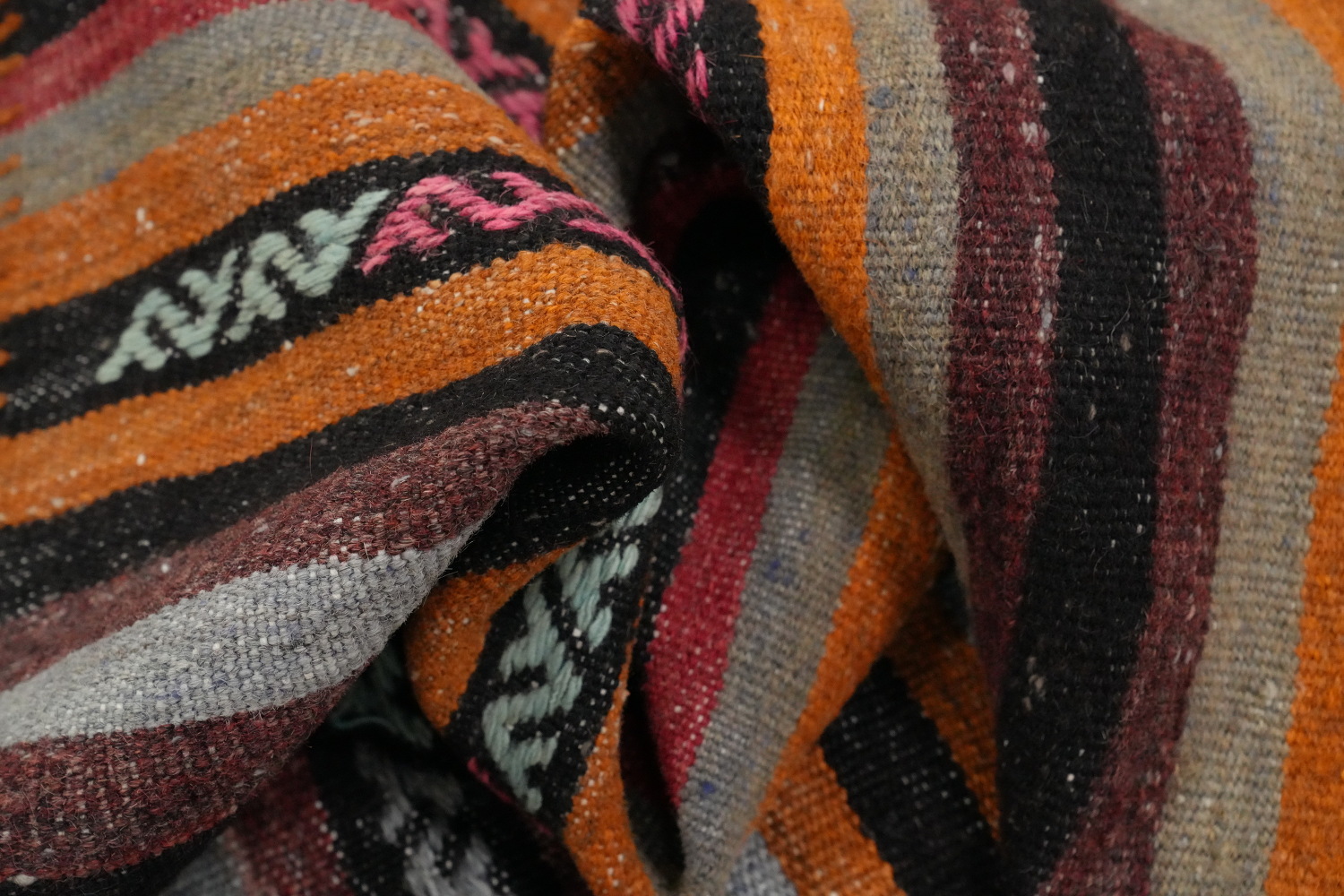 Vegetable Dye Kilim Turkish Area Rug 6x10