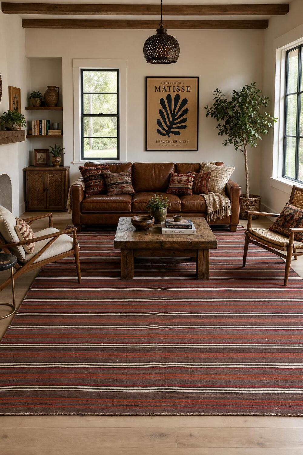 Vegetable Dye Kilim Turkish Area Rug 5x11