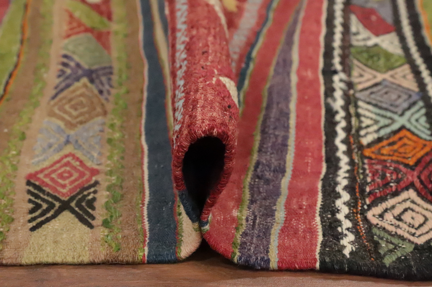 Vegetable Dye Kilim Tribal Wool Area Rug 6x10