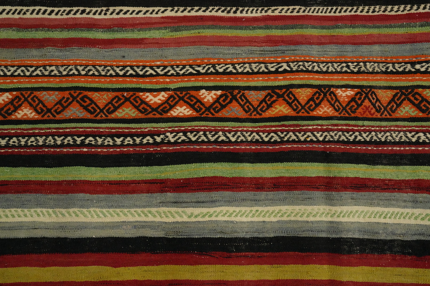 Vegetable Dye Kilim Turkish Area Rug 5x8