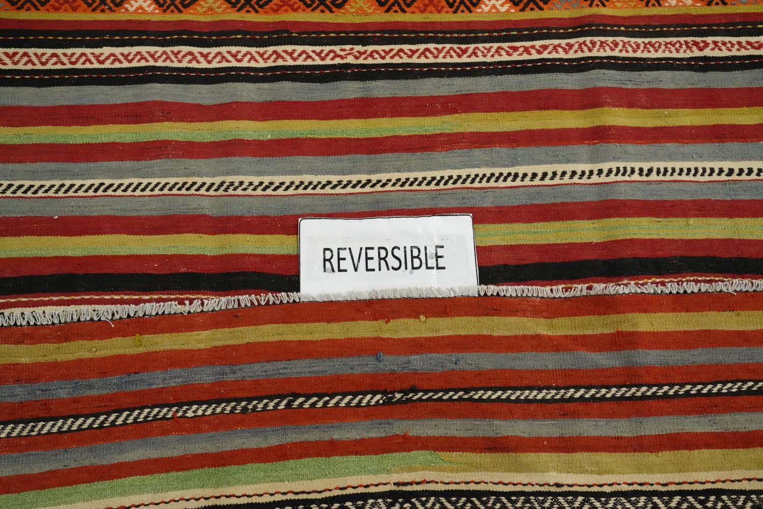 Vegetable Dye Kilim Turkish Area Rug 5x8