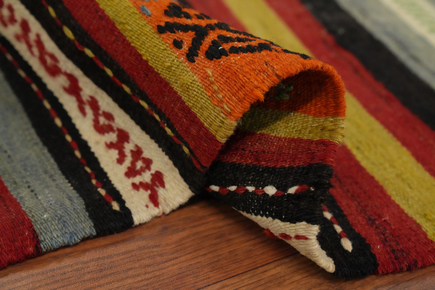 Vegetable Dye Kilim Turkish Area Rug 5x8